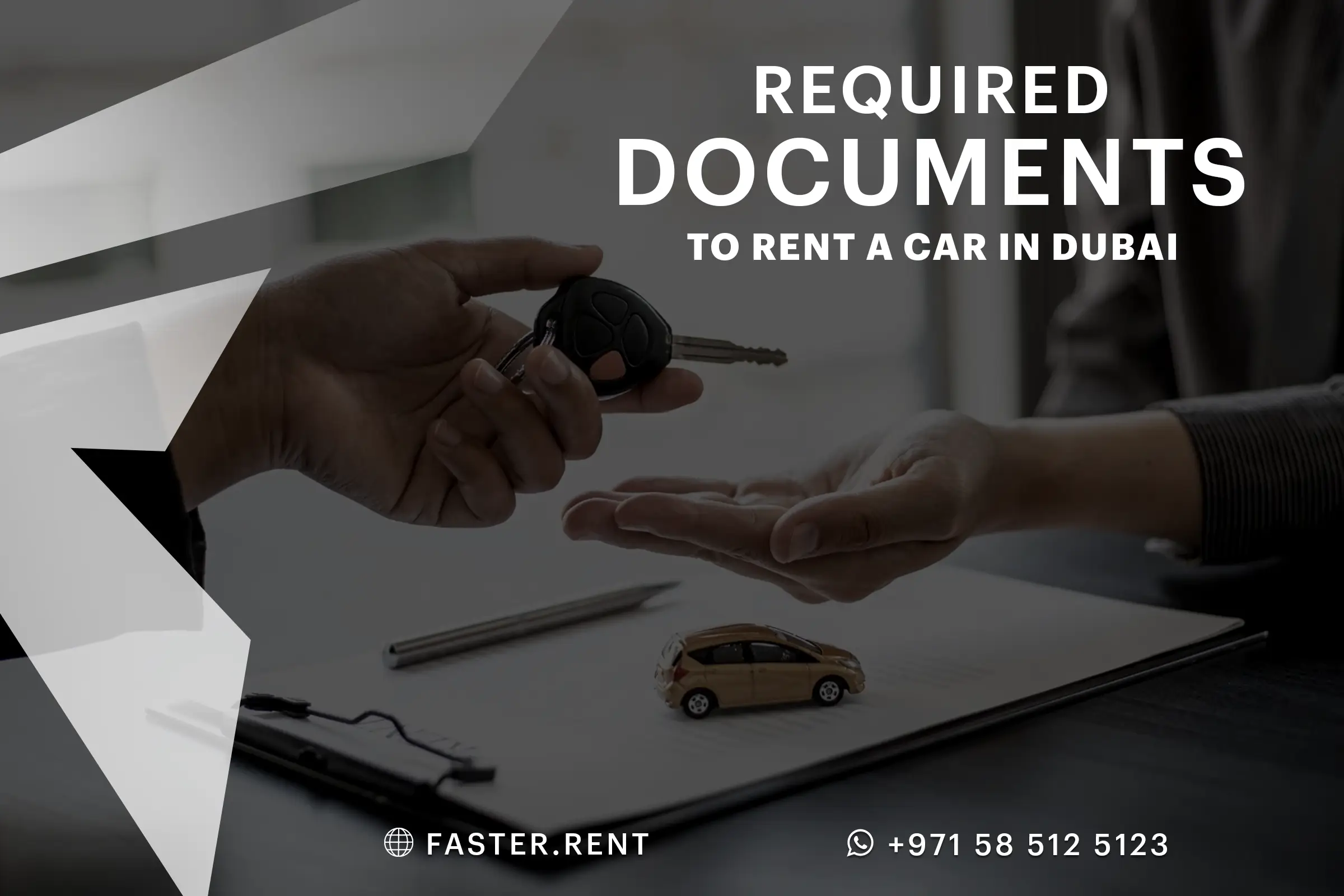 Documents Required to Rent a Car in Dubai UAE